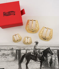 BUCKLE BETTY EARRINGS - GOLD