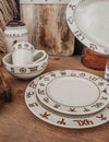 WESTERN DINNERWARE 16 PIECE SET