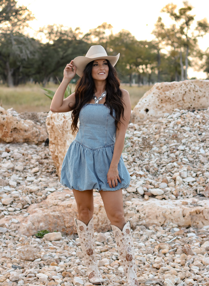 THE EMBER DENIM DRESS