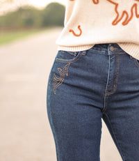 THE KYLAR BOOT STITCH CUFF JEANS