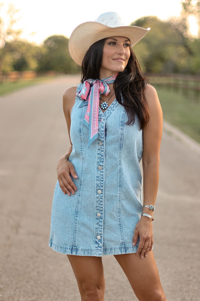 THE CANTON DENIM DRESS