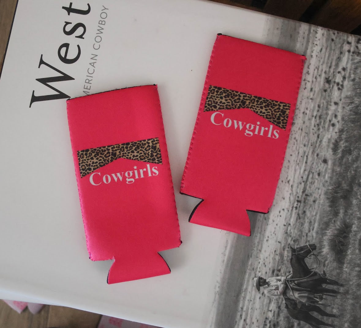 WESTERN TALL KOOZIES- 2 PACK