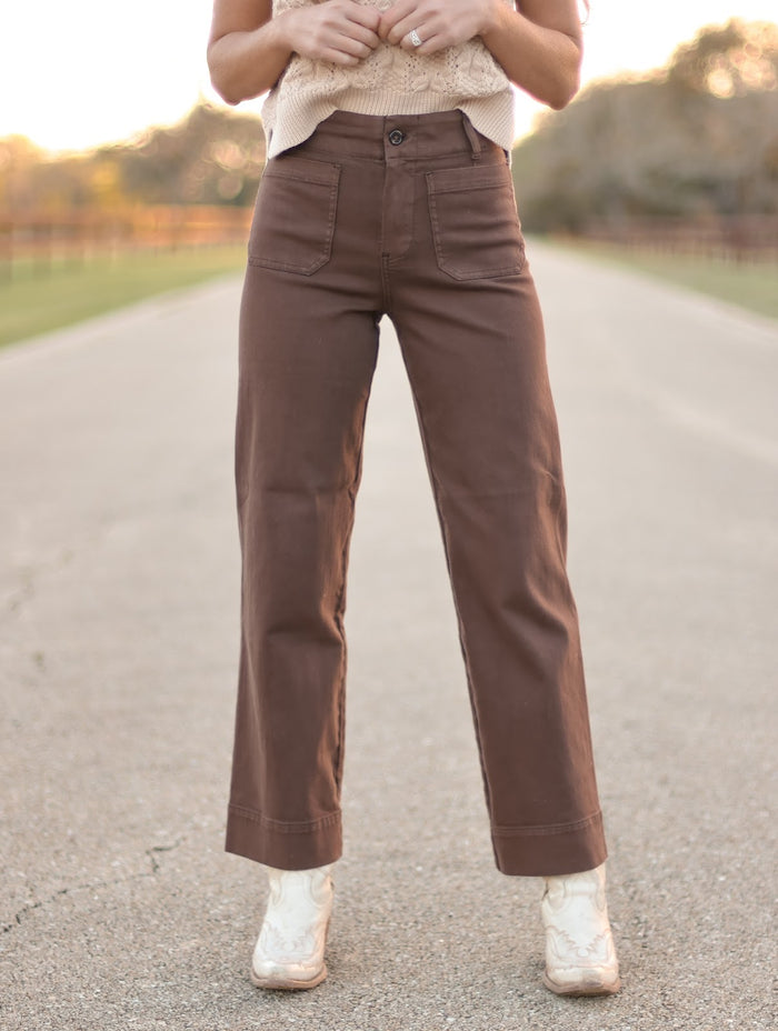 THE LINCOLN JEANS-BROWN