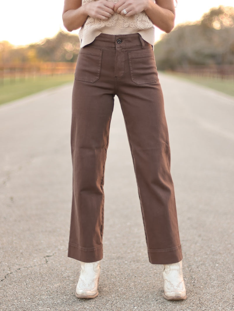 THE LINCOLN JEANS-BROWN