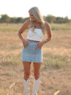 THE MAYE DENIM SKIRT