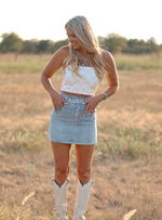 THE MAYE DENIM SKIRT