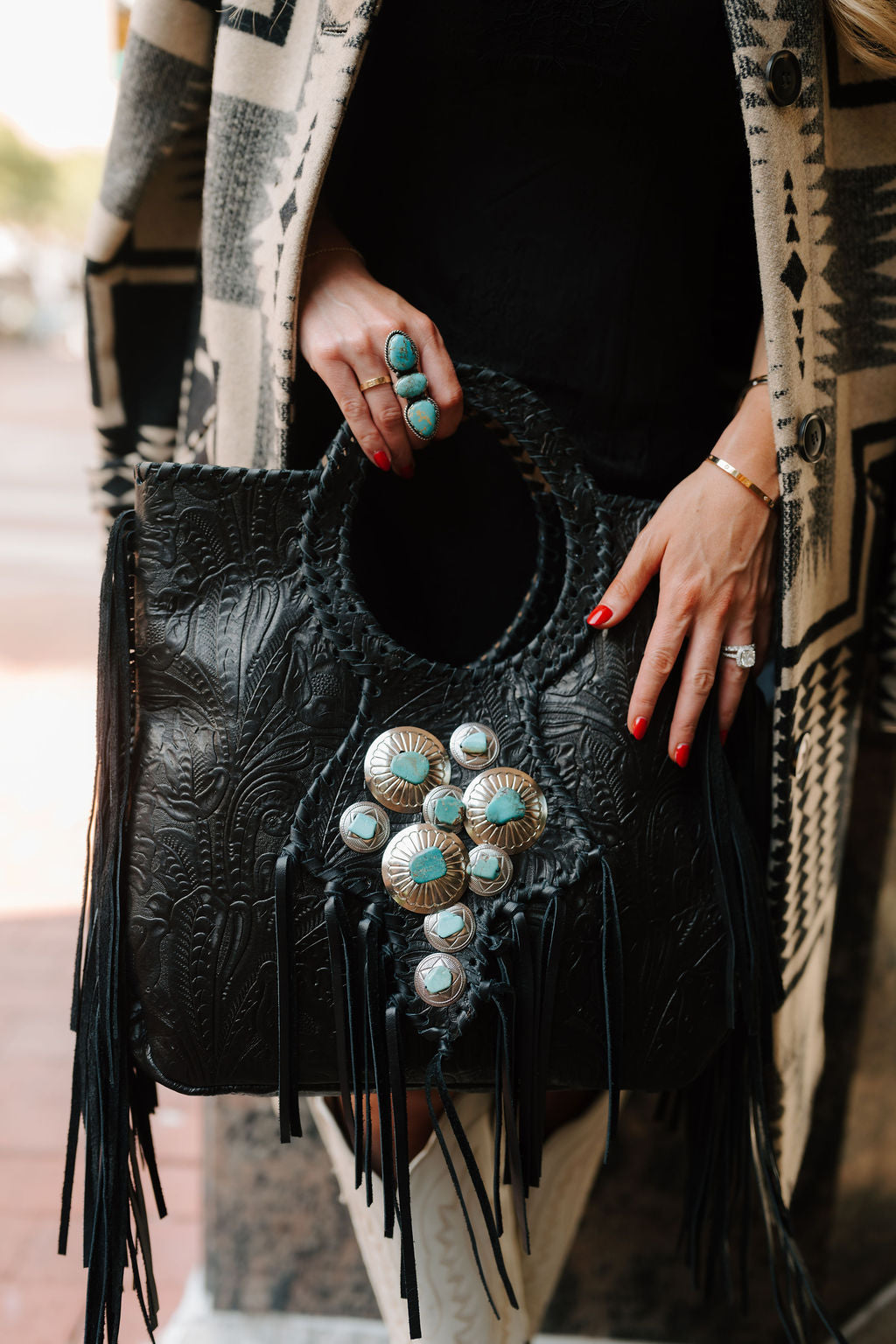 THE KURTMEN MIDNIGHT BLUE HANDBAG