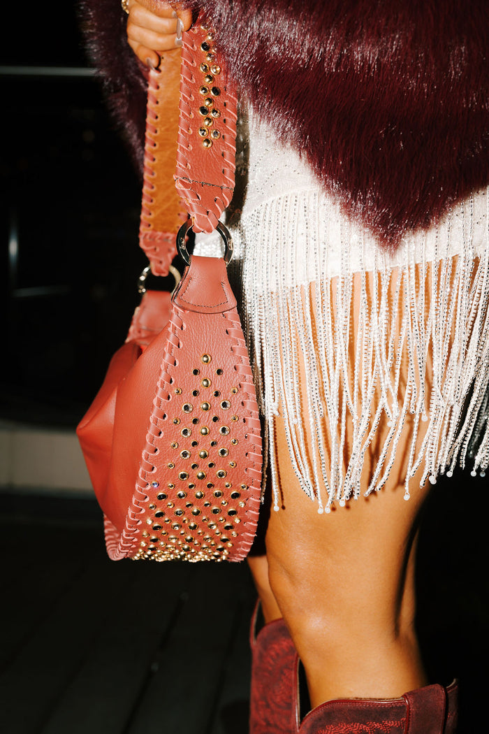 THE KURTMEN CHERRY ARMADILLO PURSE
