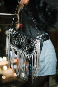 THE KURTMEN GUNMETAL METALLIC GALAXY PURSE