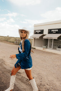 THE REINER BLAZER-BLUE