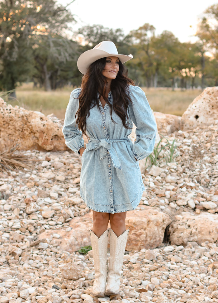 THE JESS DENIM DRESS