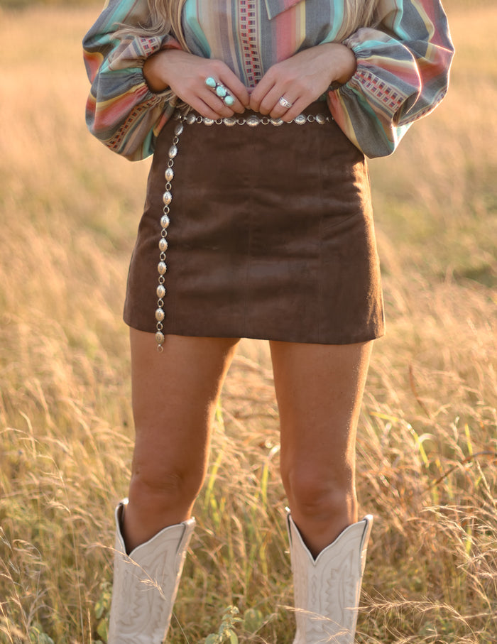 THE MAYCIE SKIRT-ESPRESSO