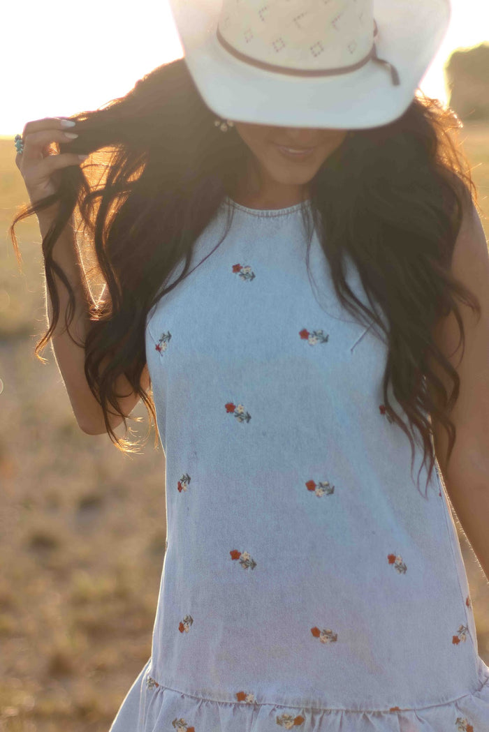 THE CELESTE DENIM DRESS