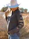 ARIAT MADISON SWEATER- HEATHER GREY