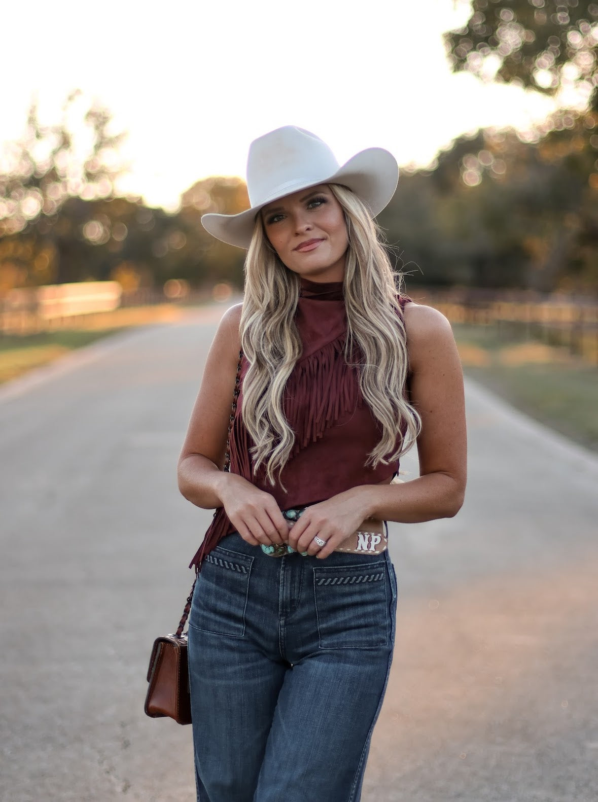 THE AMBER FRINGE TOP
