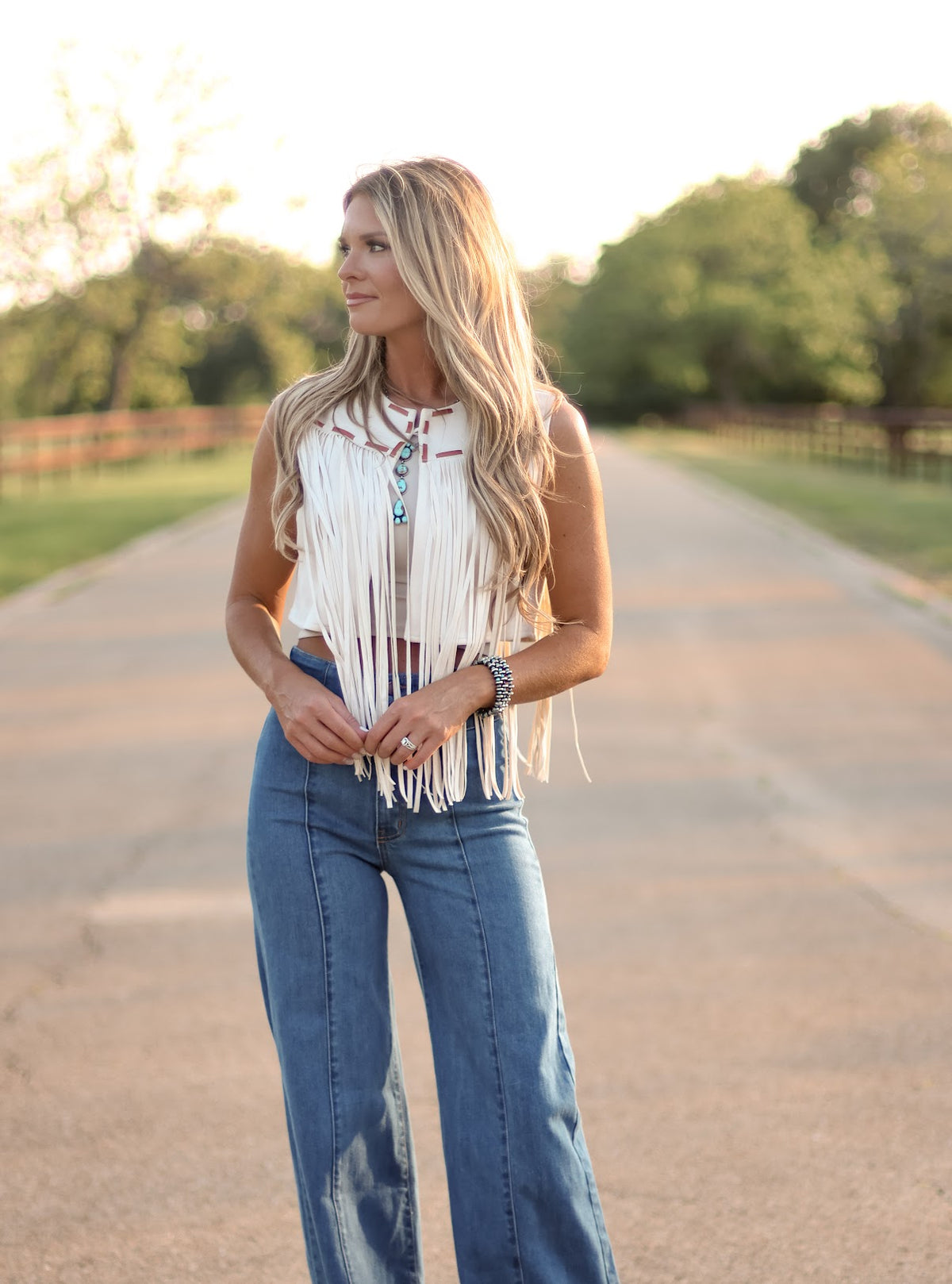 THE LAYLA FRINGE VEST