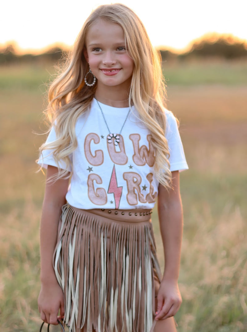 GIRL'S BOLT WESTERN TEE