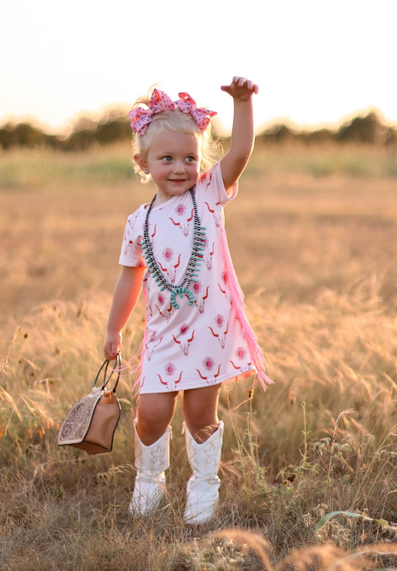 GIRL'S BULL SKULL SUN DRESS