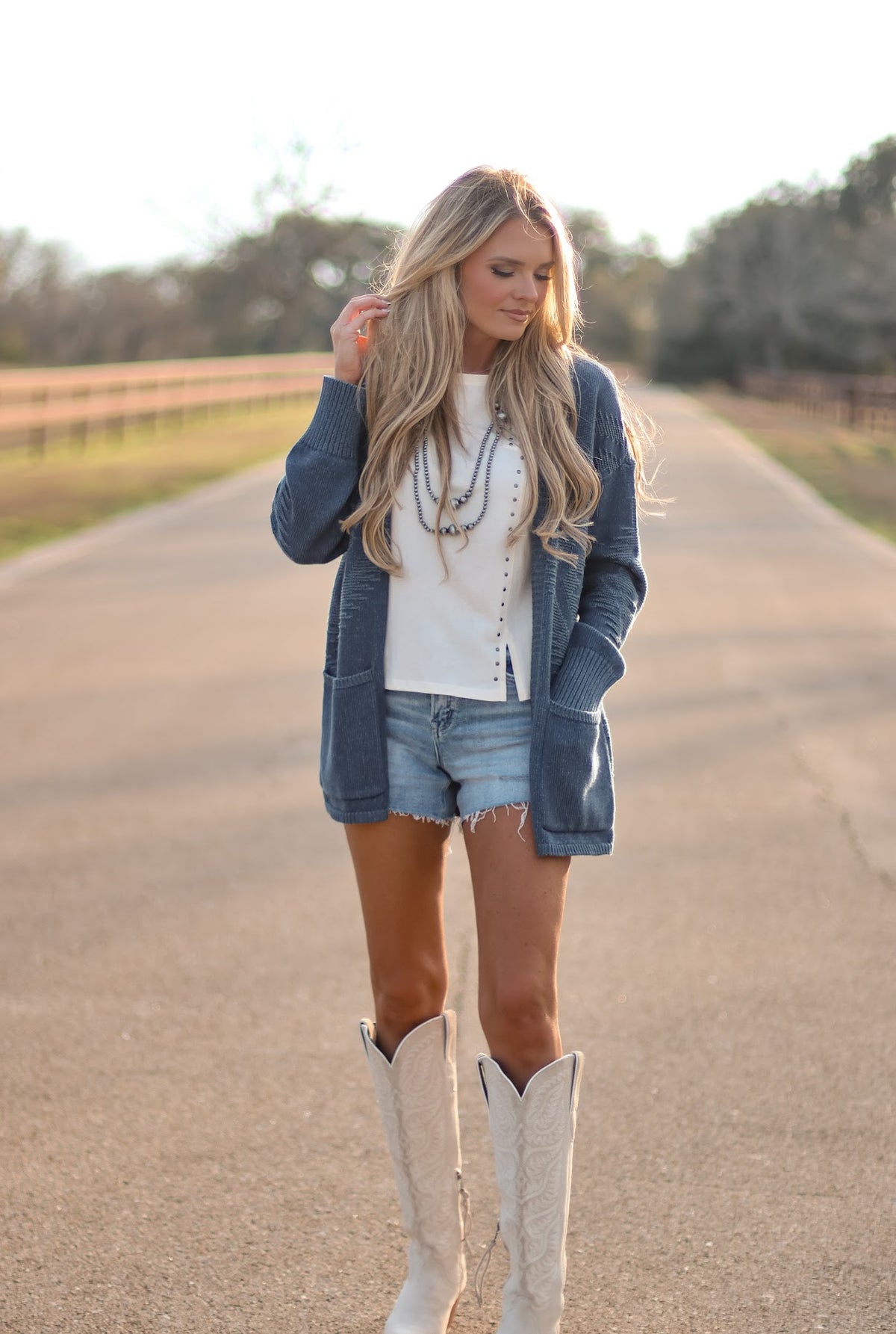 PENDLETON SIERRA SPRINGS CARDIGAN-NAVY