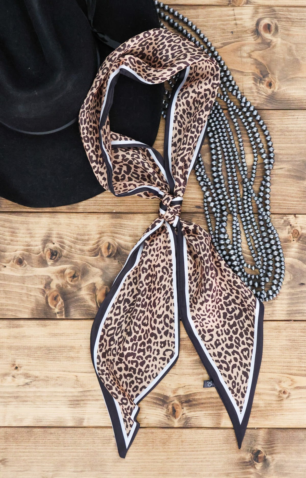 LEOPARD RIBBON-BLACK