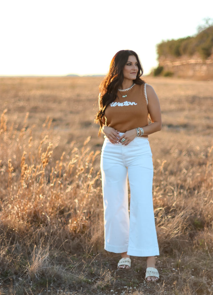 WESTERN PULLOVER SWEATER TOP