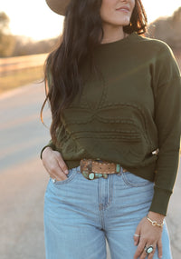 HUNTER BOOT STITCH SWEATER