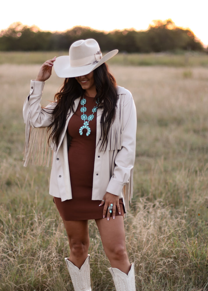 THE HAVANA DRESS-RUST