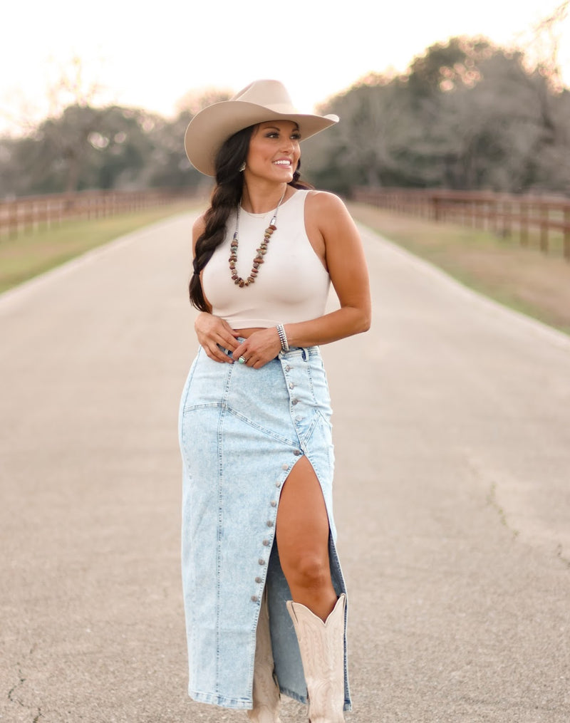 THE JOSIE DENIM SKIRT