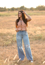 THE ROXI DENIM TOP