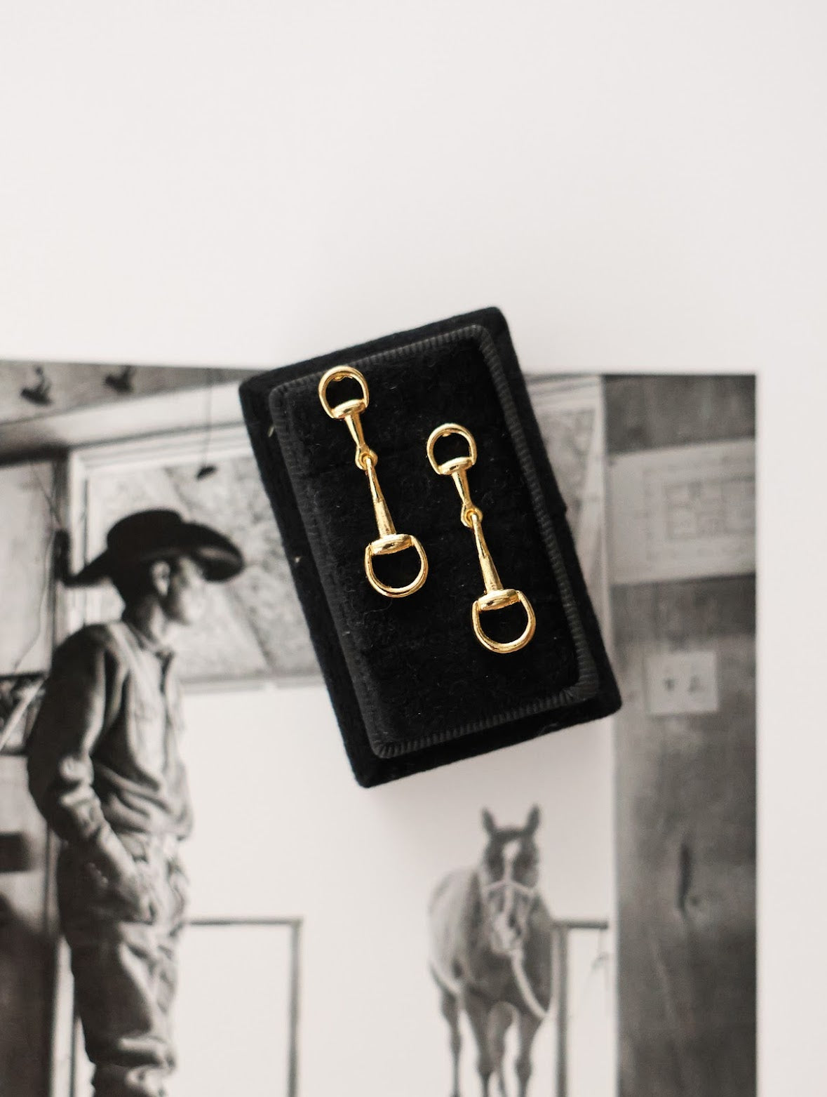 THE HORSE BIT DANGLE EARRINGS