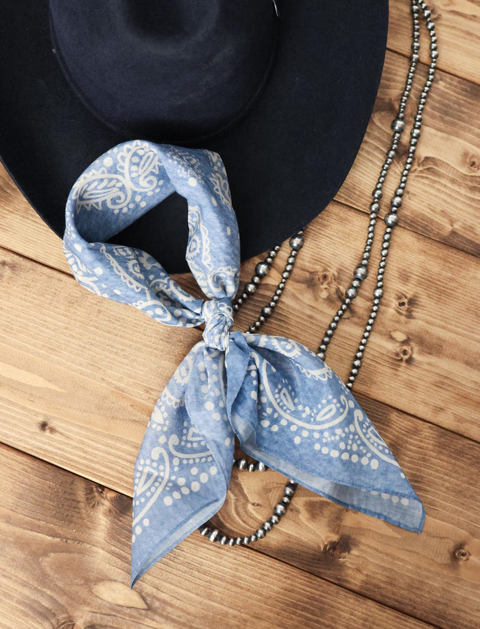 COWBOY BLUES SHORTIE BANDANA