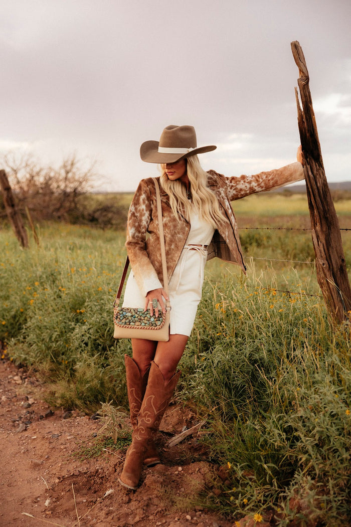 THE KURTMEN NAT PEBBLE CROSSBODY-SADDLE