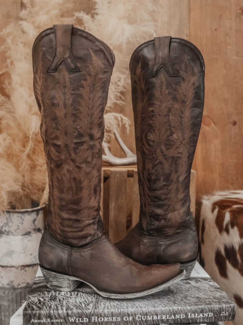 EXCLUSIVE OLD GRINGO MAYRA BOOTS-CHOCOLATE