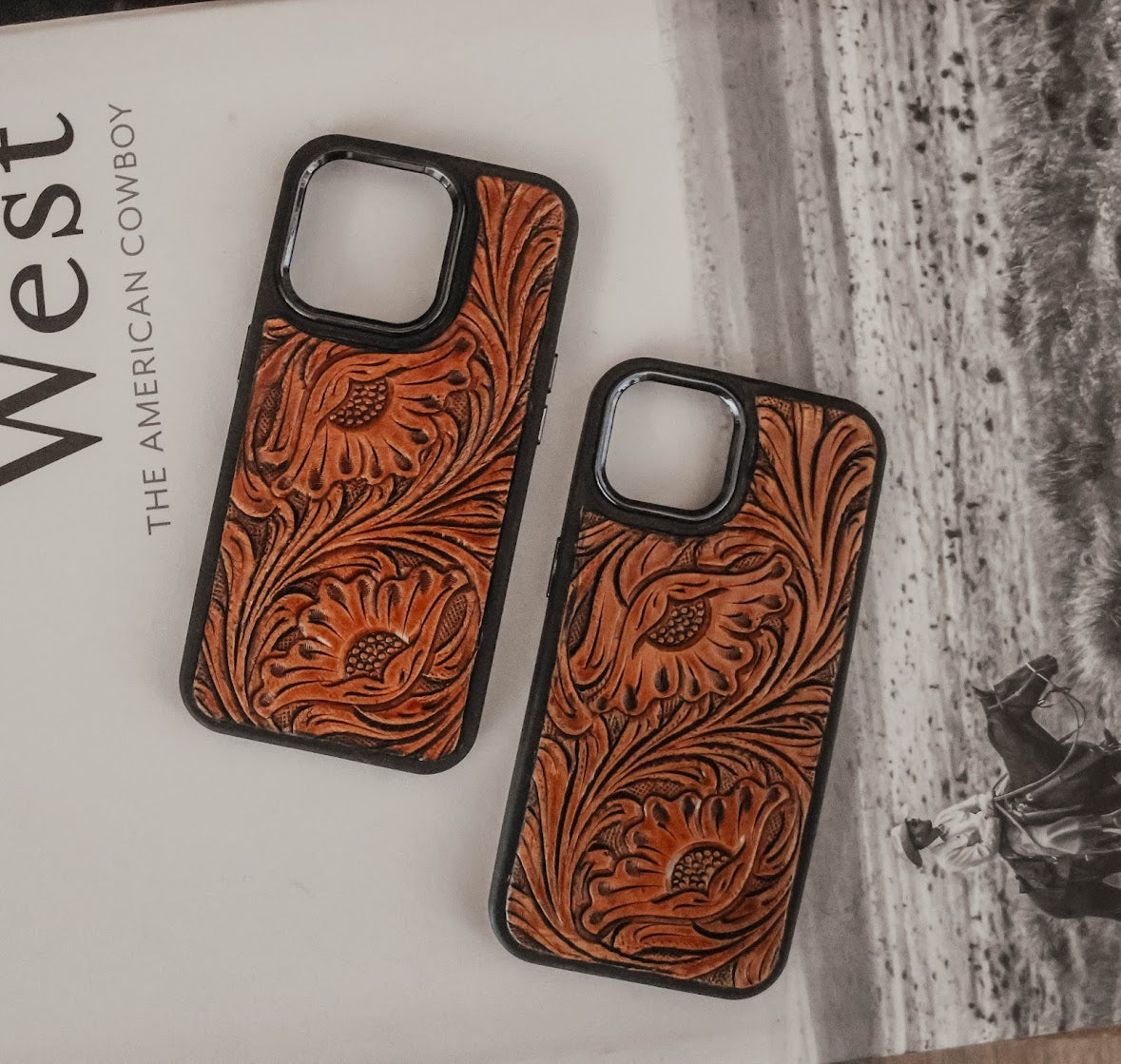 TOOLED LEATHER PHONE CASE – 7 Bar Boutique TOOLED LEATHER PHONE CASE – 7 Bar Boutique