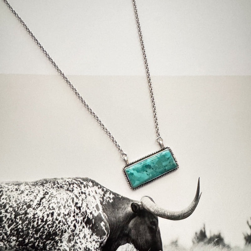 TURQUOISE BAR NECKLACE