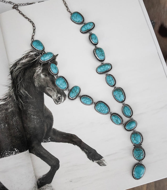 WESTERN Y DROP NECKLACE SET