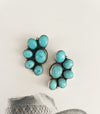 LARGE TURQUOISE HALF CLUSTERS