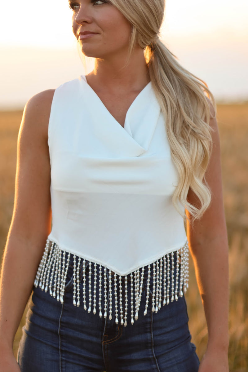 THE PEARL TOP- WHITE
