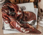 PENDLETON SILK SCARF-BRIDGE CREEK MAROON