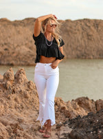 THE MICA WHITE CROP JEANS