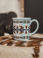 PENDLETON TUCSON AQUA CERAMIC MUG