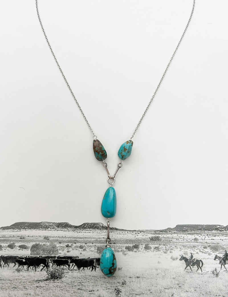 DAINTY TURQUOISE DROP NECKLACE