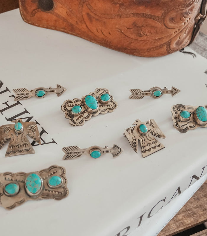 RUSTIC SILVER HAT PINS