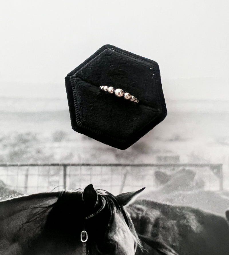 THE STERLING BEADED RING